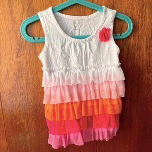 3/$20 Bright Pinks Ruffle Hem Shirt/Dress/Tunic kids 3T